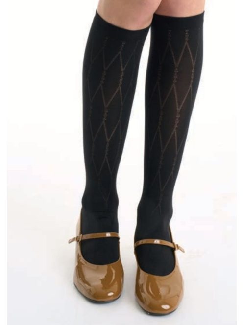 Mura 4241 mikrofibra 50 den-es zokni gyémánt mintával