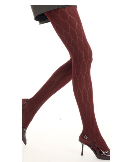  Mura 4210 mikrofibra 50 den-es harisnyanadrág keresztben gyémánt mintával