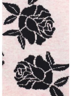   Marilyn Rószák női bokazokni, rózsaszín alapon szép rózsa mintával