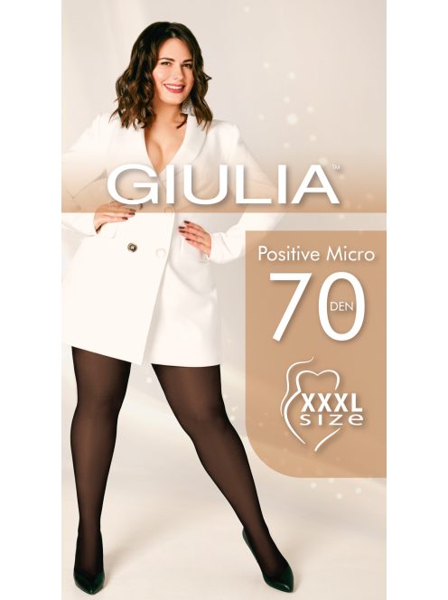 Giulia MICRO 70 Plus size méretű téli harisnyanadrág, félig átlátszatlan, így nőies viselet, tartós és szexi, 3D mikrofibra