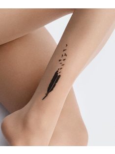   Marilyn C05 harisnyanadrág bokánál szálló toll mintával 