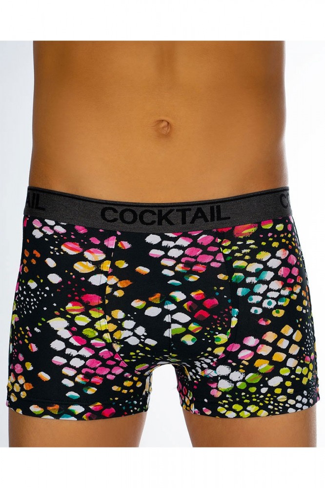 Image of Szövött gumis, színes mintás szűkszárú boxer NY-001