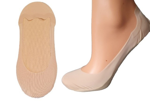 Image of Marilyn titokzokni, hátul szilikonnal, 2 pár, balerina, pamut talppal, lézervágott